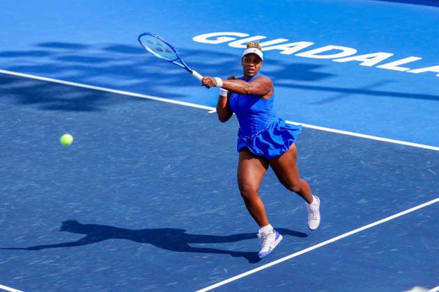 WTA, Tennis Damen GUADALAJARA OPEN 2026 WTA GUADALAJARA OPEN 2026 TATJANA MARIA VS TAYLOR TOWNSEND 14092026 GUADALAJARA, JALISCO. Action photo of Taylor Townsend of the United States, during a match of the WTA Guadalajara Open 2026, held at the Centro Panamericano de Tenis of Guadalajara, Jalisco, Mexico. Foto de Taylor Townsend de Estados Unidos, durante juego de del WTA Guadalajara Open 2026 celebrado en el Centro Panamericano de Tenis de Guadalajara, Jalisco, Mexico PHOTO BY IMAGENSHOP AGENCIA FOTOGRAFICA GUADALAJARA JALISCO MEXICO Copyright: xIMAGENSHOPxAGENCIAxFOTOGRAFICAx