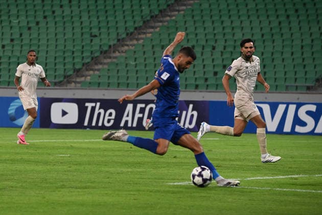 AFC Champions League - Esteghlal v Al Sadd BASRA, IRAQ - SEPTEMBER 14: Players in action during the AFC Champions League Elite match between Esteghlal FC and Qatar s Al Sadd SC at the Basra Sports Complex in Basra, Iraq, on September 14, 2026. Haidar Mohammed Ali Anadolu Basra Iraq. Editorial use only. Please get in touch for any other usage.  Copyright: x2026xAnadoluxHaidarxMohammedxAlix