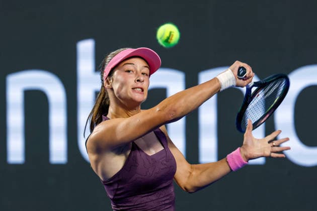 WTA, Tennis Damen GUADALAJARA OPEN 2026 WTA GUADALAJARA OPEN 2026 ZEYNEP SONMEZ VS IRYNA SHYMANOVICH 14092026 GUADALAJARA, JALISCO. Action photo of Zeynep Sonmez of Turkey, during a match of the WTA Guadalajara Open 2026, held at the Centro Panamericano de Tenis of Guadalajara, Jalisco, Mexico. Foto de accion de Zeynep Sonmez de Turquia, durante juego del WTA Guadalajara Open 2026 celebrado en el Centro Panamericano de Tenis de Guadalajara, Jalisco, Mexico PHOTO BY IMAGENSHOP AGENCIA FOTOGRAFICA GUADALAJARA JALISCO MEXICO Copyright: xIMAGENSHOPxAGENCIAxFOTOGRAFICAx