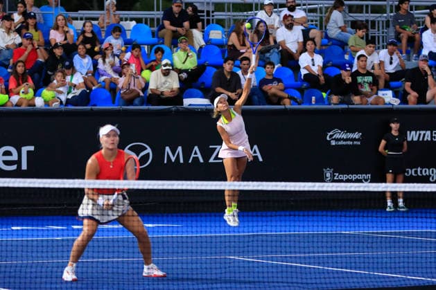 WTA, Tennis Damen GUADALAJARA OPEN 2026 WTA GUADALAJARA OPEN 2026 PEYTON STEARNS VARVARA LEPCHENKO VS CAROLINE DOLHIDE IRINA JROMACHOVA 14092026 GUADALAJARA, JALISCO. Action photo of Peyton Stearns and Varvara Lepchenko during a match of the WTA Guadalajara Open 2026, held at the Centro Panamericano de Tenis of Guadalajara, Jalisco, Mexico. Foto de Peyton Stearns y Varvara Lepchenko, durante juego del WTA Guadalajara Open 2026 celebrado en el Centro Panamericano de Tenis de Guadalajara, Jalisco, Mexico PHOTO BY IMAGENSHOP AGENCIA FOTOGRAFICA GUADALAJARA JALISCO MEXICO Copyright: xIMAGENSHOPxAGENCIAxFOTOGRAFICAx