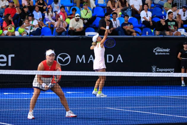 WTA, Tennis Damen GUADALAJARA OPEN 2026 WTA GUADALAJARA OPEN 2026 PEYTON STEARNS VARVARA LEPCHENKO VS CAROLINE DOLHIDE IRINA JROMACHOVA 14092026 GUADALAJARA, JALISCO. Action photo of Peyton Stearns and Varvara Lepchenko during a match of the WTA Guadalajara Open 2026, held at the Centro Panamericano de Tenis of Guadalajara, Jalisco, Mexico. Foto de Peyton Stearns y Varvara Lepchenko, durante juego del WTA Guadalajara Open 2026 celebrado en el Centro Panamericano de Tenis de Guadalajara, Jalisco, Mexico PHOTO BY IMAGENSHOP AGENCIA FOTOGRAFICA GUADALAJARA JALISCO MEXICO Copyright: xIMAGENSHOPxAGENCIAxFOTOGRAFICAx