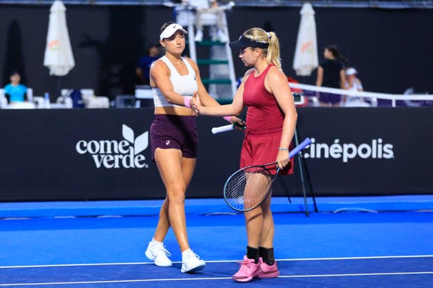 WTA, Tennis Damen GUADALAJARA OPEN 2026 WTA GUADALAJARA OPEN 2026 PEYTON STEARNS VARVARA LEPCHENKO VS CAROLINE DOLHIDE IRINA JROMACHOVA 14092026 GUADALAJARA, JALISCO. Action photo of Caroline Dolhide and Irina Jromachova during a match of the WTA Guadalajara Open 2026, held at the Centro Panamericano de Tenis of Guadalajara, Jalisco, Mexico. Foto de PCaroline Dolhide y Irina Jromachova, durante juego del WTA Guadalajara Open 2026 celebrado en el Centro Panamericano de Tenis de Guadalajara, Jalisco, Mexico PHOTO BY IMAGENSHOP AGENCIA FOTOGRAFICA GUADALAJARA JALISCO MEXICO Copyright: xIMAGENSHOPxAGENCIAxFOTOGRAFICAx