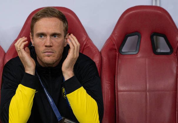 September 14, 2026, Al Khor, Qatar: Jens Wissing, head coach of Al Ittihad Club looks on prior to the AFC Champions League elite west football match between Qatar s Al Shamal SC and Saudi Arabia s Al Ittihad Club at Al Bayt Stadium. Final score; Al Shamal SC 1 : 1 Al Ittihad Club. Al Khor Qatar - ZUMAs197 20260914_aaa_s197_228 Copyright: xNoushadxVariyattiyakkalx