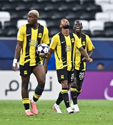 September 14, 2026, Al Khor, Qatar: Georginio Wijnaldum (C) of Al Ittihad Club celebrates after scoring a goal during the AFC Champions League elite west football match between Qatar s Al Shamal SC and Saudi Arabia s Al Ittihad Club at Al Bayt Stadium. Final score; Al Shamal SC 1 : 1 Al Ittihad Club. Al Khor Qatar - ZUMAs197 20260914_aaa_s197_248 Copyright: xNoushadxVariyattiyakkalx