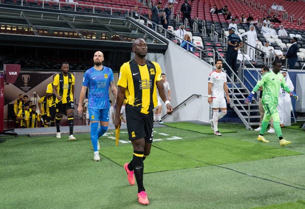 September 14, 2026, Al Khor, Qatar: Al Shamal SC and Al Ittihad Club players walk onto the pitch prior to the AFC Champions League elite west football match between Qatar s Al Shamal SC and Saudi Arabia s Al Ittihad Club at Al Bayt Stadium. Final score; Al Shamal SC 1 : 1 Al Ittihad Club. Al Khor Qatar - ZUMAs197 20260914_aaa_s197_258 Copyright: xNoushadxVariyattiyakkalx