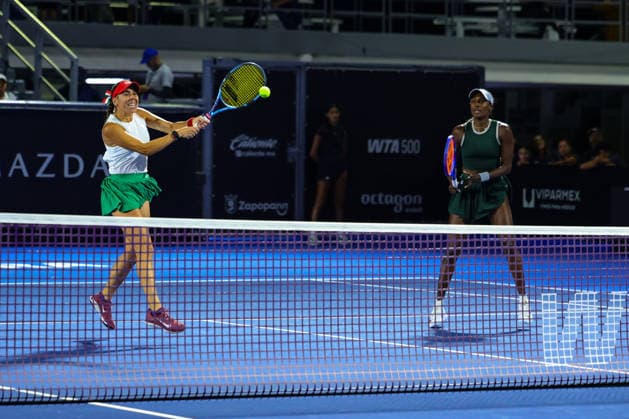 WTA, Tennis Damen GUADALAJARA OPEN 2026 WTA GUADALAJARA OPEN 2026 PEANGTARN PLIPUECH MONOKO KOBORI VS ASIA MUHAMMAD GIULIANA OLMOS 14092026 GUADALAJARA, JALISCO. Action photo of Asia Muhammad and Giuliana Olmos during a match of the WTA Guadalajara Open 2026, held at the Centro Panamericano de Tenis of Guadalajara, Jalisco, Mexico. Foto de Asia Muhammad y Giuliana Olmos, durante juego del WTA Guadalajara Open 2026 celebrado en el Centro Panamericano de Tenis de Guadalajara, Jalisco, Mexico PHOTO BY IMAGENSHOP AGENCIA FOTOGRAFICA GUADALAJARA JALISCO MEXICO Copyright: xIMAGENSHOPxAGENCIAxFOTOGRAFICAx