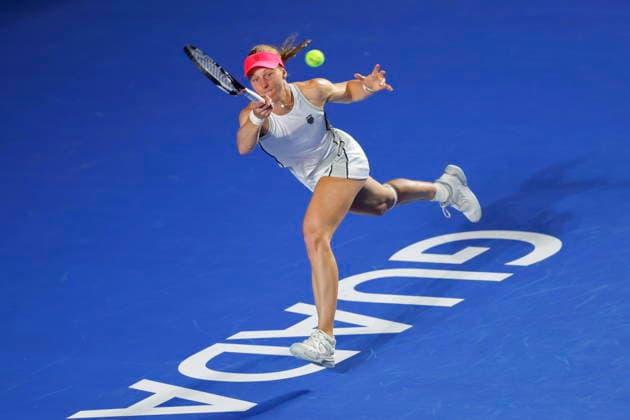 Guadalajara Open tennis tournament Liudmila Samsonova of Russia in action against Elsa Jacquemot of France during a match at the Guadalajara Open WTA, Tennis Damen 500 in Guadalajara, Jalisco, Mexico, 14 September 2026. GUADALAJARA Mexico  Copyright: xFRANCISCOxGUASCOx