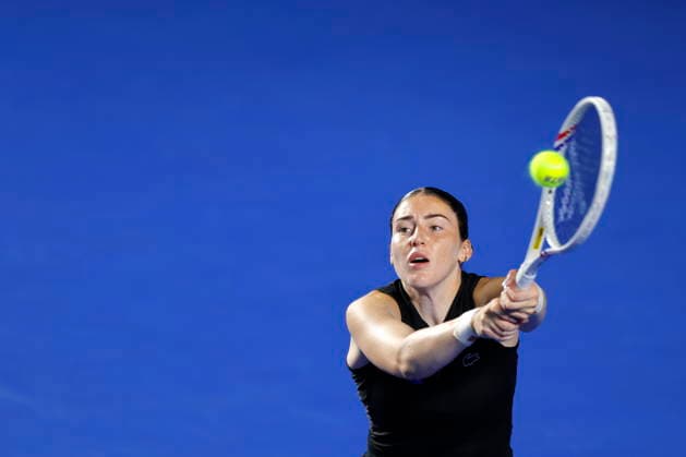 Guadalajara Open tennis tournament Elsa Jacquemot of France in action against Liudmila Samsonova of Russia during a match at the Guadalajara Open WTA, Tennis Damen 500 in Guadalajara, Jalisco, Mexico, 14 September 2026. GUADALAJARA Mexico  Copyright: xFRANCISCOxGUASCOx