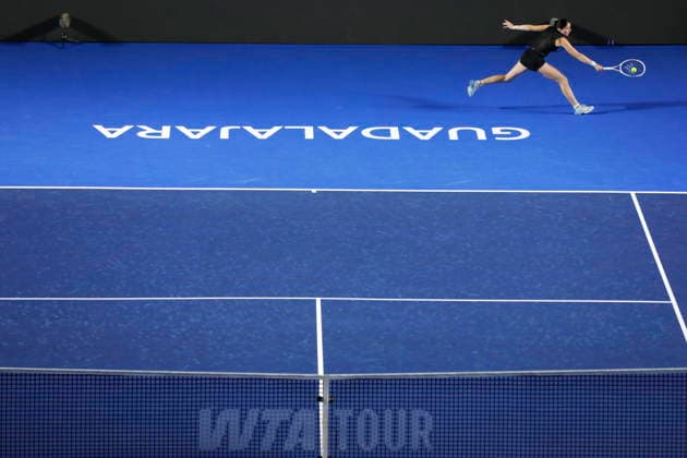 Guadalajara Open tennis tournament Elsa Jacquemot of France in action against Liudmila Samsonova of Russia during a match at the Guadalajara Open WTA, Tennis Damen 500 in Guadalajara, Jalisco, Mexico, 14 September 2026. GUADALAJARA Mexico  Copyright: xFRANCISCOxGUASCOx
