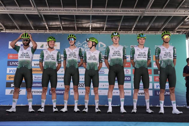 Caja Rural-Seguros RGA Team during the Giro d™Abruzzo, stage 1 from Cupello to Casalincontrada (155 km) - Abruzzo, Italy - Tuesday, September 15, 2026. - cycling.  Copyright: xMassimoxPaolone LaPressex
