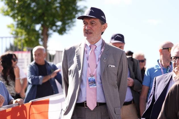 Marco Marsilio, President of the Abruzzo Region during the Giro d™Abruzzo, stage 1 from Cupello to Casalincontrada (155 km) - Abruzzo, Italy - Tuesday, September 15, 2026. - cycling.  Copyright: xMassimoxPaolone LaPressex