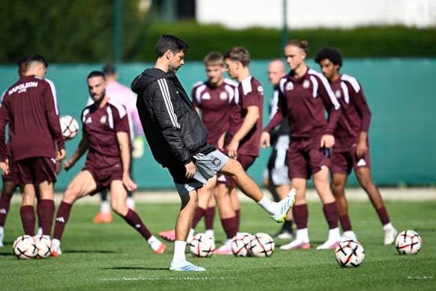 RSC Anderlecht v Olympique Lyon - UEFA Europa League Media Activities 15 09 2026 ANDERLECHT, BELGIUM - SEPTEMBER 15 : Bruno Vitor head coach of RSC Anderlecht pictured during a training session ahead of the UEFA Europa League 2026 27 League Phase MD1 match between RSC Anderlecht and Olympique Lyon on September 15, 2026 in Anderlecht, Belgium, 15 09 2026 Anderlecht Belgium  Copyright: xNicoxVereeckenx
