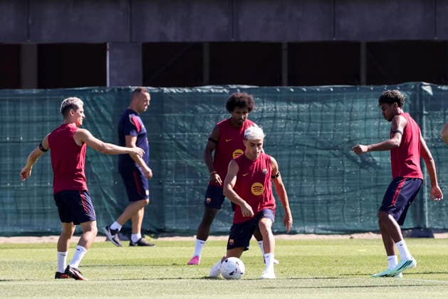 September 15, 2026, Sant Joan Despi, Barcelona, Spain: Pedri during the training day of FC Barcelona, Barca ahead the Spanish League, Laliga EA Sports, football match against Real Racing Club at Ciudad Esportiva Joan Gamper on September 15, 2026 in Sant Joan Despi, Barcelona, Spain. Sant Joan Despi Spain - ZUMAa181 20260915_zaa_a181_001 Copyright: xJavierxBorregox