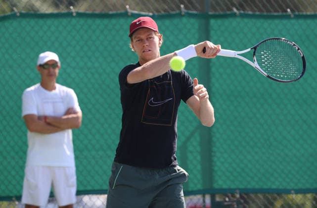 IPA88546295 - Tennis, Monte Carlo: Jannik Sinner (ITA) returns to training on Monday, Sept. 14, 2026. Photo by Felice Calabro  Copyright: xFelicexCalabro x xFELICExCALABRO x 0866903382st