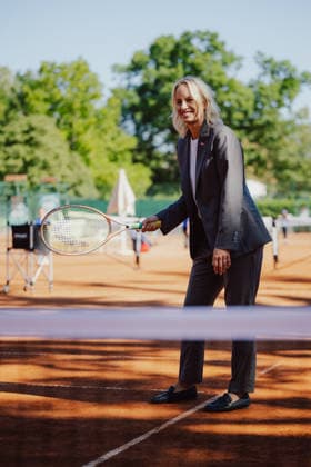 TENNIS - Davis Cup, AUT vs BEL VIENNA,AUSTRIA,15.SEP.26 - TENNIS - ITF Davis Cup, qualification round 2, Austria vs Belgium, preview. Image shows state secretary Michaela Schmidt.  GEPAxpictures xAlexanderxSolc