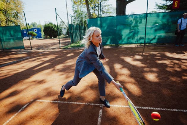 TENNIS - Davis Cup, AUT vs BEL VIENNA,AUSTRIA,15.SEP.26 - TENNIS - ITF Davis Cup, qualification round 2, Austria vs Belgium, preview. Image shows state secretary Michaela Schmidt.  GEPAxpictures xAlexanderxSolc