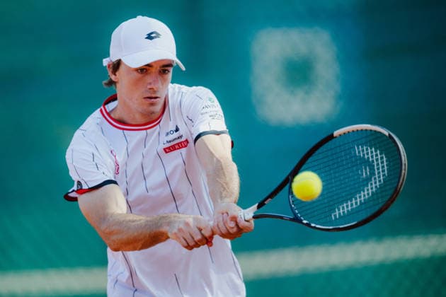 TENNIS - Davis Cup, AUT vs BEL VIENNA,AUSTRIA,15.SEP.26 - TENNIS - ITF Davis Cup, qualification round 2, Austria vs Belgium, preview. Image shows Lukas Neumayer (AUT).  GEPAxpictures xAlexanderxSolc