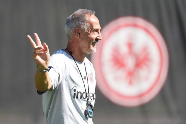 Trainer Adi Hütter (Eintracht Frankfurt) - 15.09.2026 Bundesliga, Saison 26 27: Eintracht Frankfurt Training