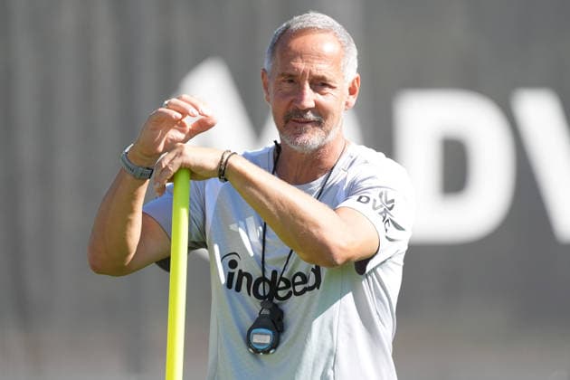 Trainer Adi Hütter (Eintracht Frankfurt) - 15.09.2026 Bundesliga, Saison 26 27: Eintracht Frankfurt Training