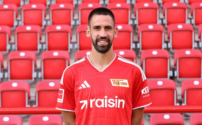 Rani Khedira ; 1.FC Union Berlin FCU Fußball 1.BL Bundesliga Porträttermin Saison 2026 2027 Headshot, Porträt, Portrait, Vorstellung, Präsentation, Pressetermin, GER 15.09.2026