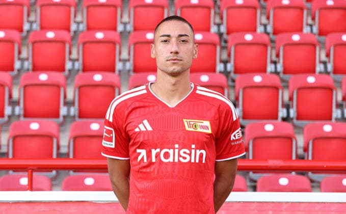Marin Ljubicic ; 1.FC Union Berlin FCU Fußball 1.BL Bundesliga Porträttermin Saison 2026 2027 Headshot, Porträt, Portrait, Vorstellung, Präsentation, Pressetermin, GER 15.09.2026
