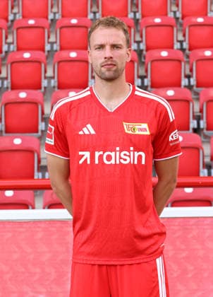 Marvin Friedrich ; 1.FC Union Berlin FCU Fußball 1.BL Bundesliga Porträttermin Saison 2026 2027 Headshot, Porträt, Portrait, Vorstellung, Präsentation, Pressetermin, GER 15.09.2026