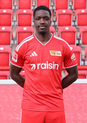 Stanley Nsoki ; 1.FC Union Berlin FCU Fußball 1.BL Bundesliga Porträttermin Saison 2026 2027 Headshot, Porträt, Portrait, Vorstellung, Präsentation, Pressetermin, GER 15.09.2026