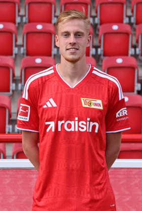 Zeno Van Den Bosch ; 1.FC Union Berlin FCU Fußball 1.BL Bundesliga Porträttermin Saison 2026 2027 Headshot, Porträt, Portrait, Vorstellung, Präsentation, Pressetermin, GER 15.09.2026