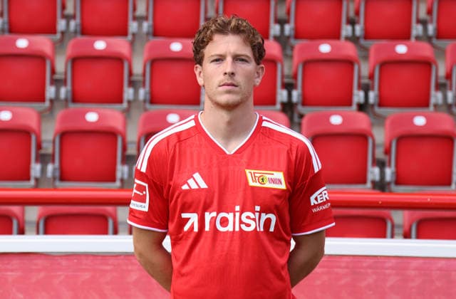 Tim Skarke ; 1.FC Union Berlin FCU Fußball 1.BL Bundesliga Porträttermin Saison 2026 2027 Headshot, Porträt, Portrait, Vorstellung, Präsentation, Pressetermin, GER 15.09.2026