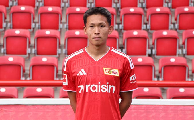 Wooyeong Jeong ; 1.FC Union Berlin FCU Fußball 1.BL Bundesliga Porträttermin Saison 2026 2027 Headshot, Porträt, Portrait, Vorstellung, Präsentation, Pressetermin, GER 15.09.2026