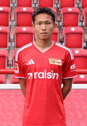 Wooyeong Jeong ; 1.FC Union Berlin FCU Fußball 1.BL Bundesliga Porträttermin Saison 2026 2027 Headshot, Porträt, Portrait, Vorstellung, Präsentation, Pressetermin, GER 15.09.2026