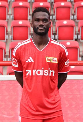 Emmanuel Latte Lath ; 1.FC Union Berlin FCU Fußball 1.BL Bundesliga Porträttermin Saison 2026 2027 Headshot, Porträt, Portrait, Vorstellung, Präsentation, Pressetermin, GER 15.09.2026