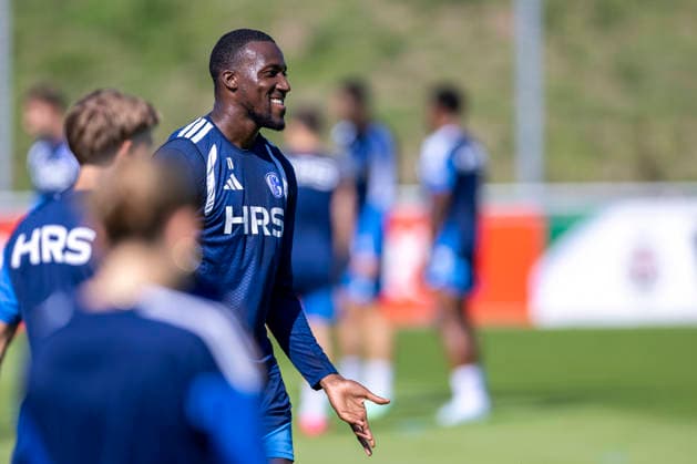 15.09.2026, Fussball, Training des FC Schalke 04. Bryan Lasme (FC Schalke 04). Gelsenkirchen Trainingsgelände FC Schalke 04 NRW Deutschland xRHR-FOTO YYx Copyright: RHR-FOTOx RHR-FOTO YY