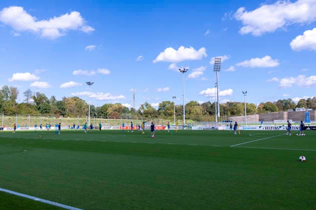 15.09.2026, Fussball, Training des FC Schalke 04. Blick auf den Trainingsplatz es S04. Gelsenkirchen Trainingsgelände FC Schalke 04 NRW Deutschland xRHR-FOTO YYx Copyright: RHR-FOTOx RHR-FOTO YY