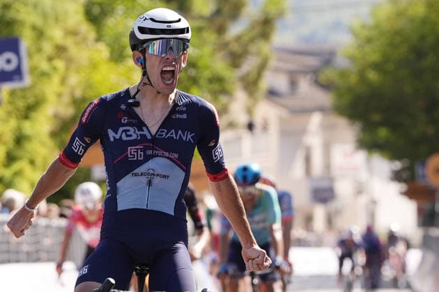 Italy s Alessandro Fancellu of MBH Bank CSB Telecom Fort winner of the stage during during the Giro d™Abruzzo, stage 1 from Cupello to Casalincontrada (155 km) - Abruzzo, Italy - Tuesday, September 15, 2026. - cycling.  Copyright: xFabioxFerrari LaPressex