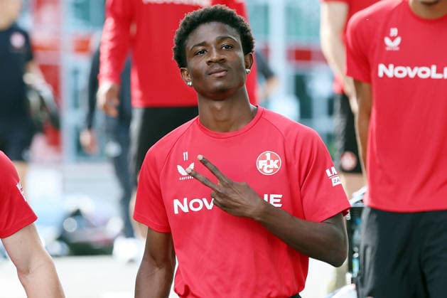 15.09.2026, xrekx, Fussball 2.Bundesliga , 1.FC Kaiserslautern - Training v.l. Ibrahim Kanate (1.FC Kaiserslautern) Kaiserslautern