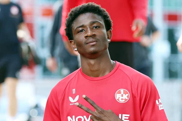 15.09.2026, xrekx, Fussball 2.Bundesliga , 1.FC Kaiserslautern - Training v.l. Ibrahim Kanate (1.FC Kaiserslautern) Kaiserslautern
