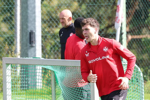 15.09.2026, xrekx, Fussball 2.Bundesliga , 1.FC Kaiserslautern - Training v.l. Jacob Rasmussen (1.FC Kaiserslautern) Kaiserslautern