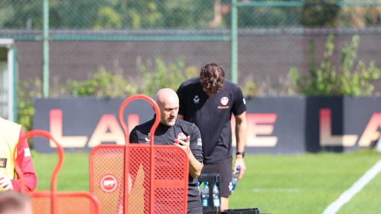 15.09.2026, xrekx, Fussball 2.Bundesliga , 1.FC Kaiserslautern - Training v.l. Torsten Lieberknecht Trainer (1.FC Kaiserslautern) Kaiserslautern