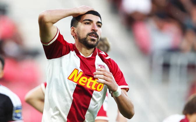 Football german 3. Liga Jahn Regensburg vs Fortuna Dusseldorf Boujellab Nassim of Regensburg reacts during the 3. Liga football match between Jahn Regensburg and Fortuna Dusseldorf at Jahn Stadium in Regensburg , Bayern , Germany . September 15th , 2026 Copyright: xDavidexEliasx