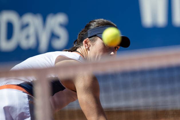BBVA Open Internacional of Valencia Round of 32 Alicia Herrero Linana from Spain against Lucia Cortez Llorca from Spain in action during the BBVA Open Internacional of Valencia Round of 32 at Sporting Tennis Valencia, (Valencia ) on September 15, 2026. Copyright: xVicentexVidalxFernandezx