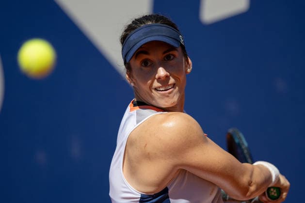 BBVA Open Internacional of Valencia Round of 32 Alicia Herrero Linana from Spain against Lucia Cortez Llorca from Spain in action during the BBVA Open Internacional of Valencia Round of 32 at Sporting Tennis Valencia, (Valencia ) on September 15, 2026. Copyright: xVicentexVidalxFernandezx
