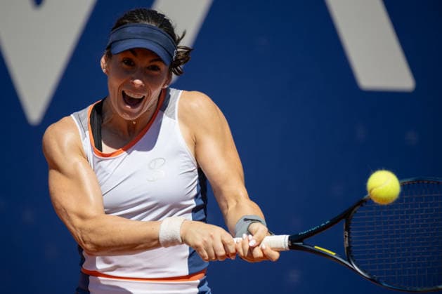 BBVA Open Internacional of Valencia Round of 32 Alicia Herrero Linana from Spain against Lucia Cortez Llorca from Spain in action during the BBVA Open Internacional of Valencia Round of 32 at Sporting Tennis Valencia, (Valencia ) on September 15, 2026. Copyright: xVicentexVidalxFernandezx