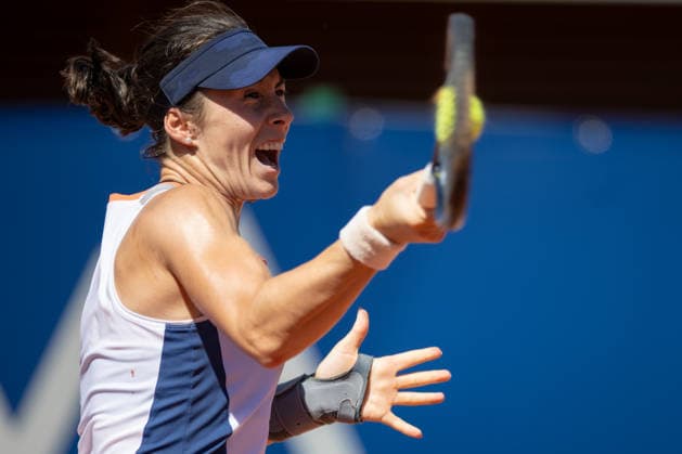 BBVA Open Internacional of Valencia Round of 32 Alicia Herrero Linana from Spain against Lucia Cortez Llorca from Spain in action during the BBVA Open Internacional of Valencia Round of 32 at Sporting Tennis Valencia, (Valencia ) on September 15, 2026. Copyright: xVicentexVidalxFernandezx