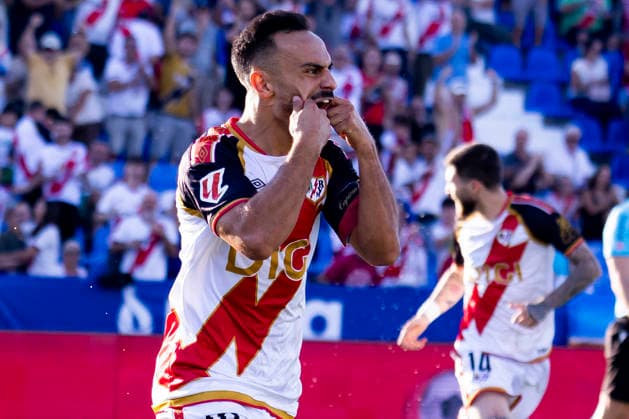 Rayo Vallecano v Espanyol - La Liga EA Sports 2026 27 September 15, 2026, Estadio Butarque, Leganes, Madrid, Spain: Alvaro Garcia of Rayo Vallecano celebrates his goal during La Liga EA Sports match between Rayo Vallecano and Espanyol at Estadio Butarque on September 15, 2026 in Leganes, Madrid, Spain. Leganes Estadio Butarque Madrid Spain Copyright: xAlejandroxMatiasxAcostax