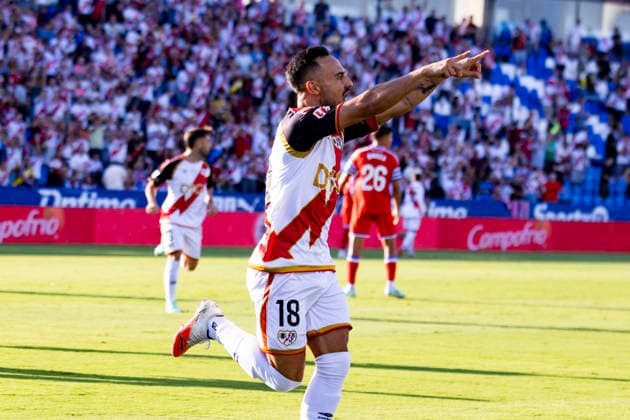 Rayo Vallecano v Espanyol - La Liga EA Sports 2026 27 September 15, 2026, Estadio Butarque, Leganes, Madrid, Spain: Alvaro Garcia of Rayo Vallecano celebrates his goal during La Liga EA Sports match between Rayo Vallecano and Espanyol at Estadio Butarque on September 15, 2026 in Leganes, Madrid, Spain. Leganes Estadio Butarque Madrid Spain Copyright: xAlejandroxMatiasxAcostax