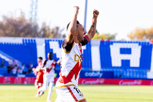 Rayo Vallecano v Espanyol - La Liga EA Sports 2026 27 September 15, 2026, Estadio Butarque, Leganes, Madrid, Spain: Alvaro Garcia of Rayo Vallecano celebrates his goal during La Liga EA Sports match between Rayo Vallecano and Espanyol at Estadio Butarque on September 15, 2026 in Leganes, Madrid, Spain. Leganes Estadio Butarque Madrid Spain Copyright: xAlejandroxMatiasxAcostax