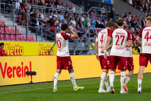 15.09.2026, Fussball, GER, Saison, 3.Liga, Saision 2026 2027, 06. Spieltag, SSV Jahn Regensburg - Fortuna Düsseldorf Jubel nach dem 1:0 durch Nassim Boujellab (SSV Jahn Regensburg) DFL REGULATIONS PROHIBIT ANY USE OF PHOTOGRAPHS AS IMAGE SEQUENCES AND OR QUASI-VIDEO.