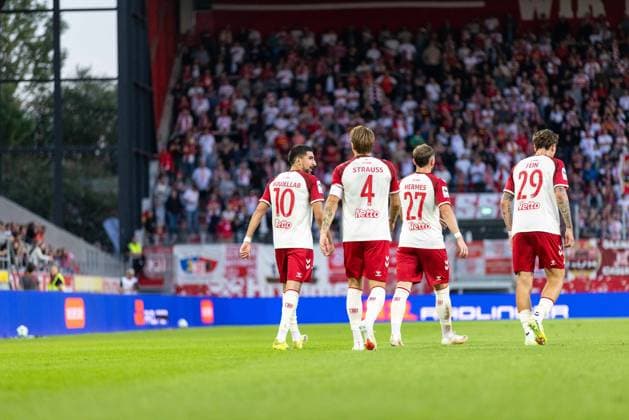 15.09.2026, Fussball, GER, Saison, 3.Liga, Saision 2026 2027, 06. Spieltag, SSV Jahn Regensburg - Fortuna Düsseldorf Jubel nach dem 1:0 durch Nassim Boujellab (SSV Jahn Regensburg) DFL REGULATIONS PROHIBIT ANY USE OF PHOTOGRAPHS AS IMAGE SEQUENCES AND OR QUASI-VIDEO.