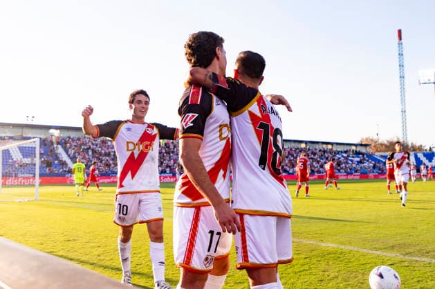 Rayo Vallecano v Espanyol - La Liga EA Sports 2026 27 September 15, 2026, Estadio Butarque, Leganes, Madrid, Spain:Adria Pedrosa of Rayo Vallecano celebrates his goal during La Liga EA Sports match between Rayo Vallecano and Espanyol at Estadio Butarque on September 15, 2026 in Leganes, Madrid, Spain. Leganes Estadio Butarque Madrid Spain Copyright: xAlejandroxMatiasxAcostax